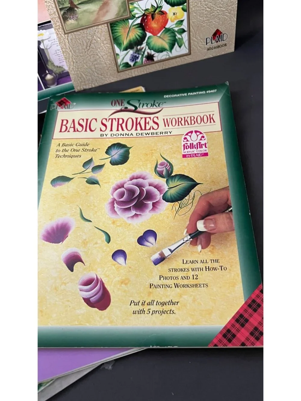 Donna Dewberry One Stroke Painting Workbook Lot